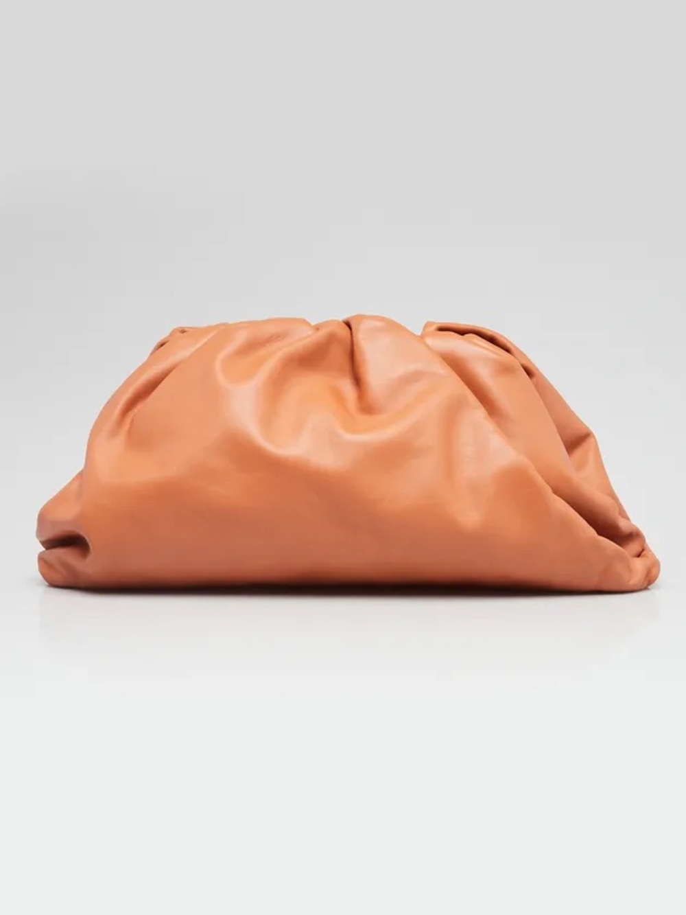Bottega Veneta Large The Pouch Clay Leather Clutch